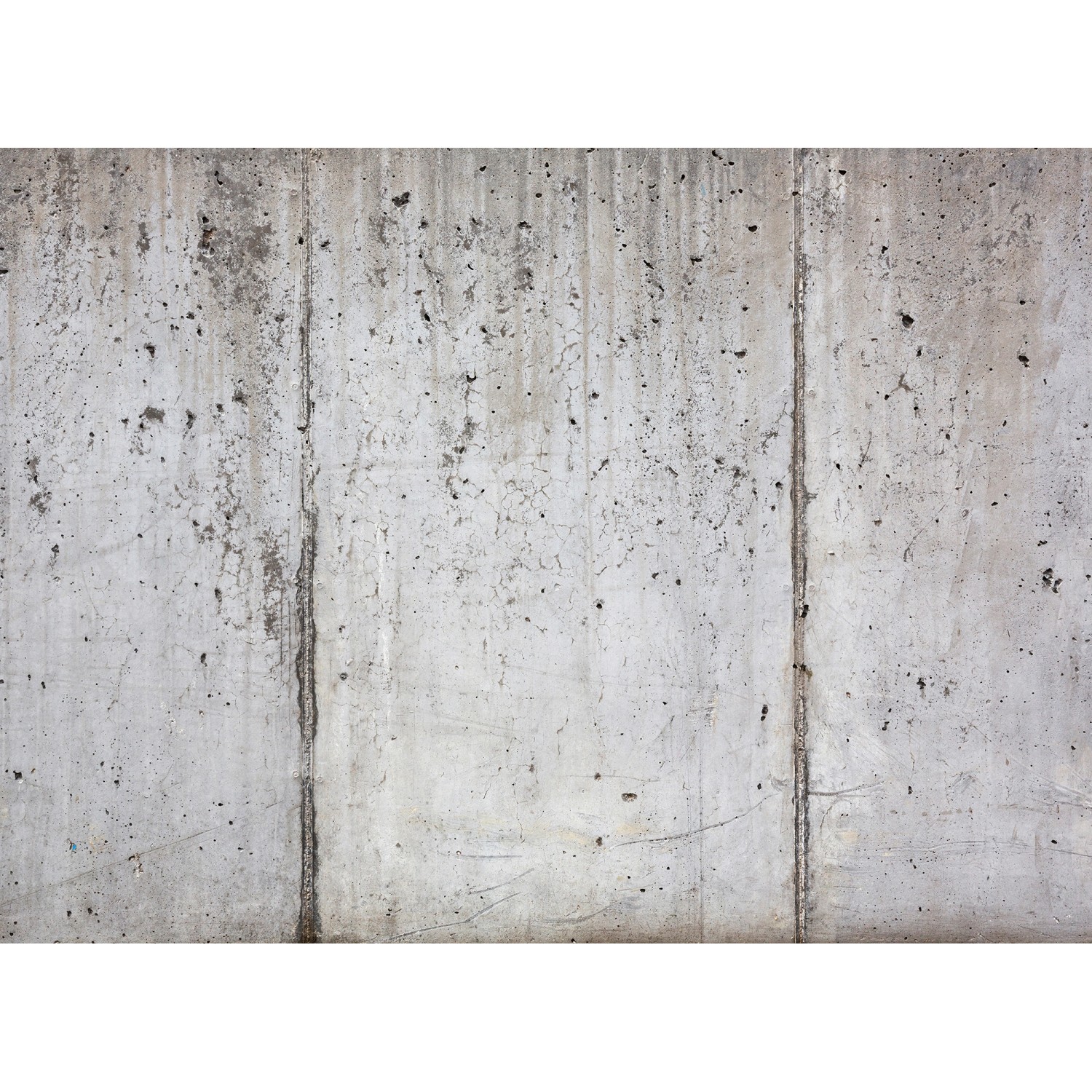Fototapete Betonwand Industrial Vintage Grau Schwarz 3,50 m x 2,55 m FSC®