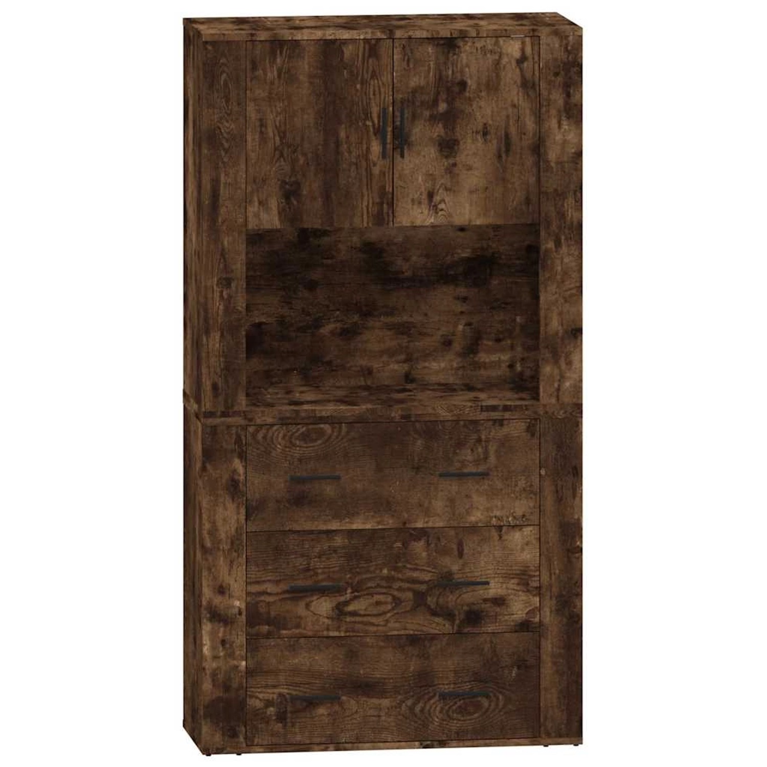 vidaXL Highboard Räuchereiche Holzwerkstoff 3185388