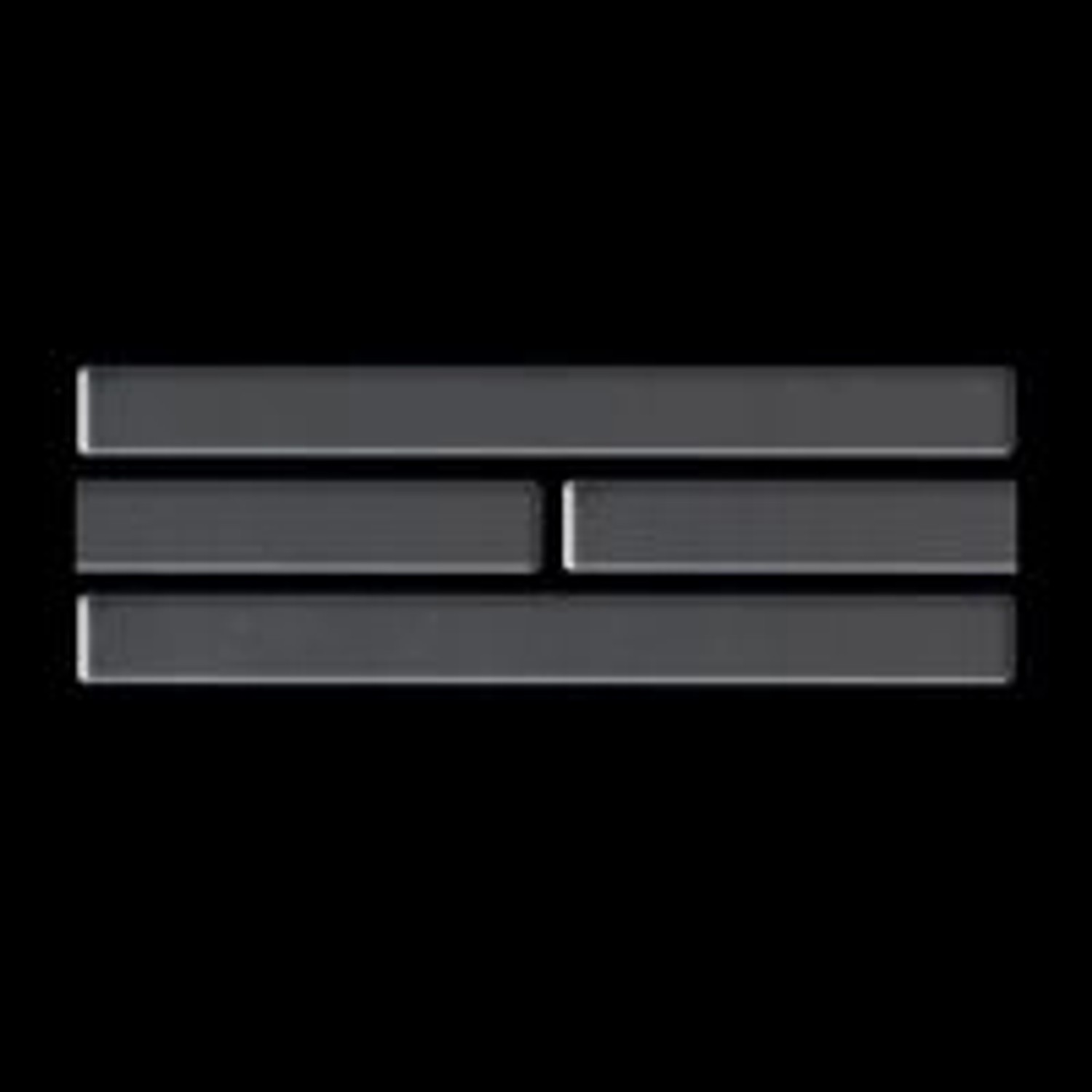 Hochglanz Mosaikfliese aus Edelstahl, grau. Ideal für Küche und Bad.