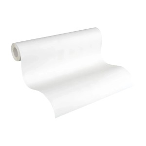 Rolle PROFHOME Struktur Tapete Uni Weiß, überstreichbar, Vliestapete.