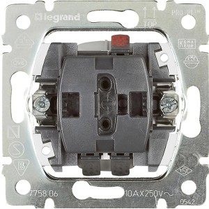 Legrand Aus-/Wechselschalter Einsatz, Universalschalter für Schalterprogramme von Legrand.