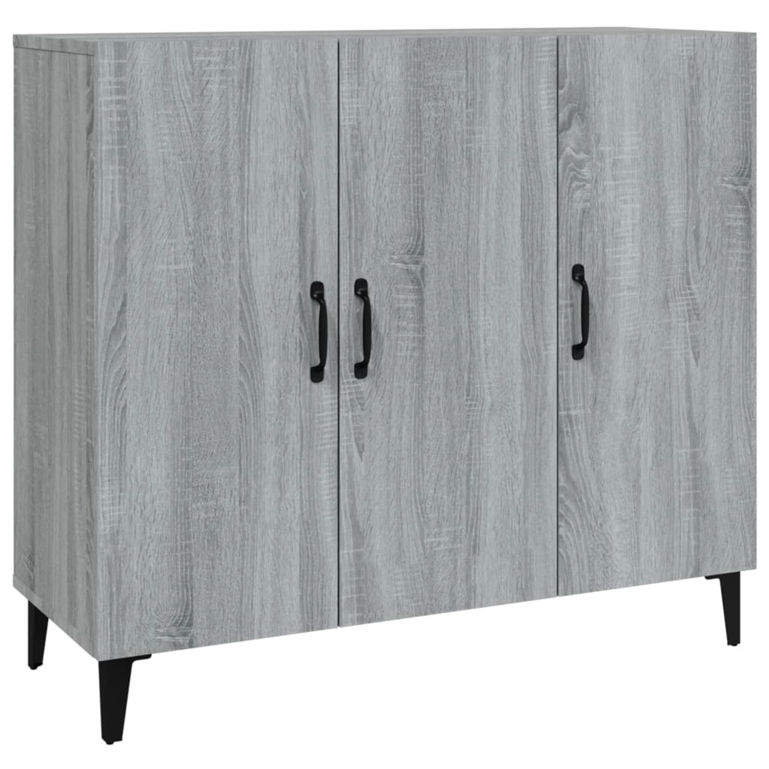 vidaXL Sideboard Grau Sonoma 90x34x80 cm Holzwerkstoff 817463 günstig online kaufen