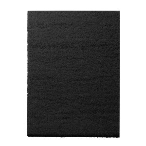 Schwarzer Shaggy Teppich Barcelona nach Maß, weicher Wohnteppich mit hohem Flor, 50x500 cm.