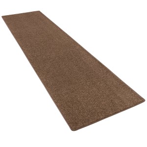 Snapstyle Hochflor Teppichläufer Cottage Schoko, 80x320cm. Langfloriger, schokobrauner Teppich.