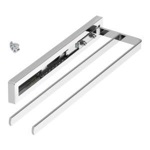 SOTECH Handtuchauszug STYLE 2 Armig Chrom Poliert 325 mm Auszugsweg 145 mm