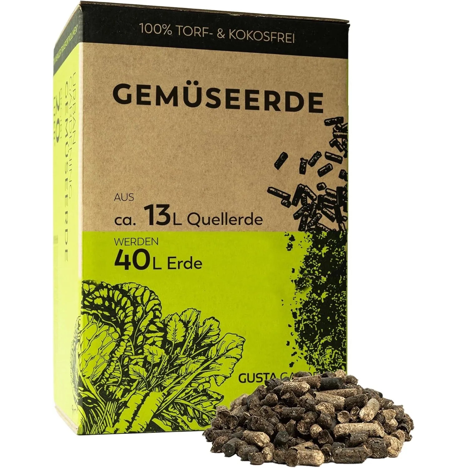 Gusta Garden Urban Gardening Gemüseerde und Tomatenerde mit Langzeitdünger 40L