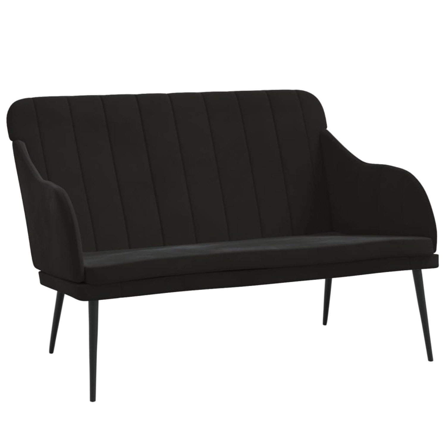 vidaXL Sitzbank Schwarz 110x76x80 cm Samt 351469 günstig online kaufen