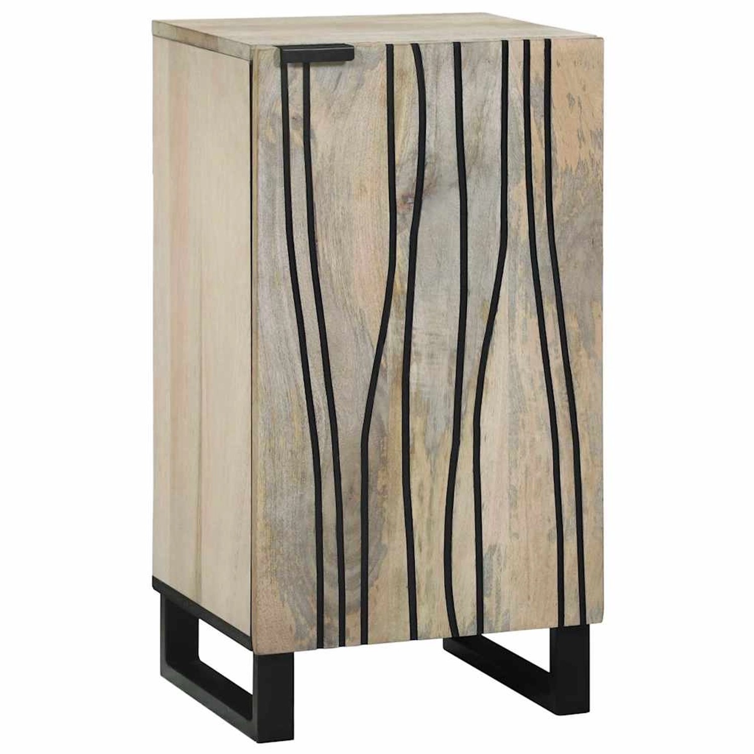 vidaXL Sideboard Weiß 40 x 33 x 75 cm Massives Mangoholz 4017996 günstig online kaufen