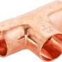Kupfer Löt-T-Stück, 22 mm Durchmesser, 10er-Pack für die Kupferrohrinstallation.