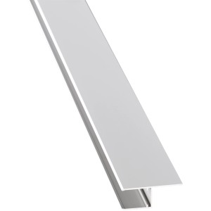 Alu-U-Profil, 1,6 cm, Easy-Click, eloxiert, 400 cm lang, für Kunststoffbedachung.