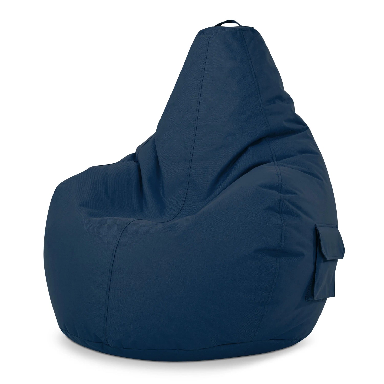 Green Bean Sitzsack Cozy 80 x 70 x 90 cm Wetterfest Waschbarer Bezug Dunkelblau