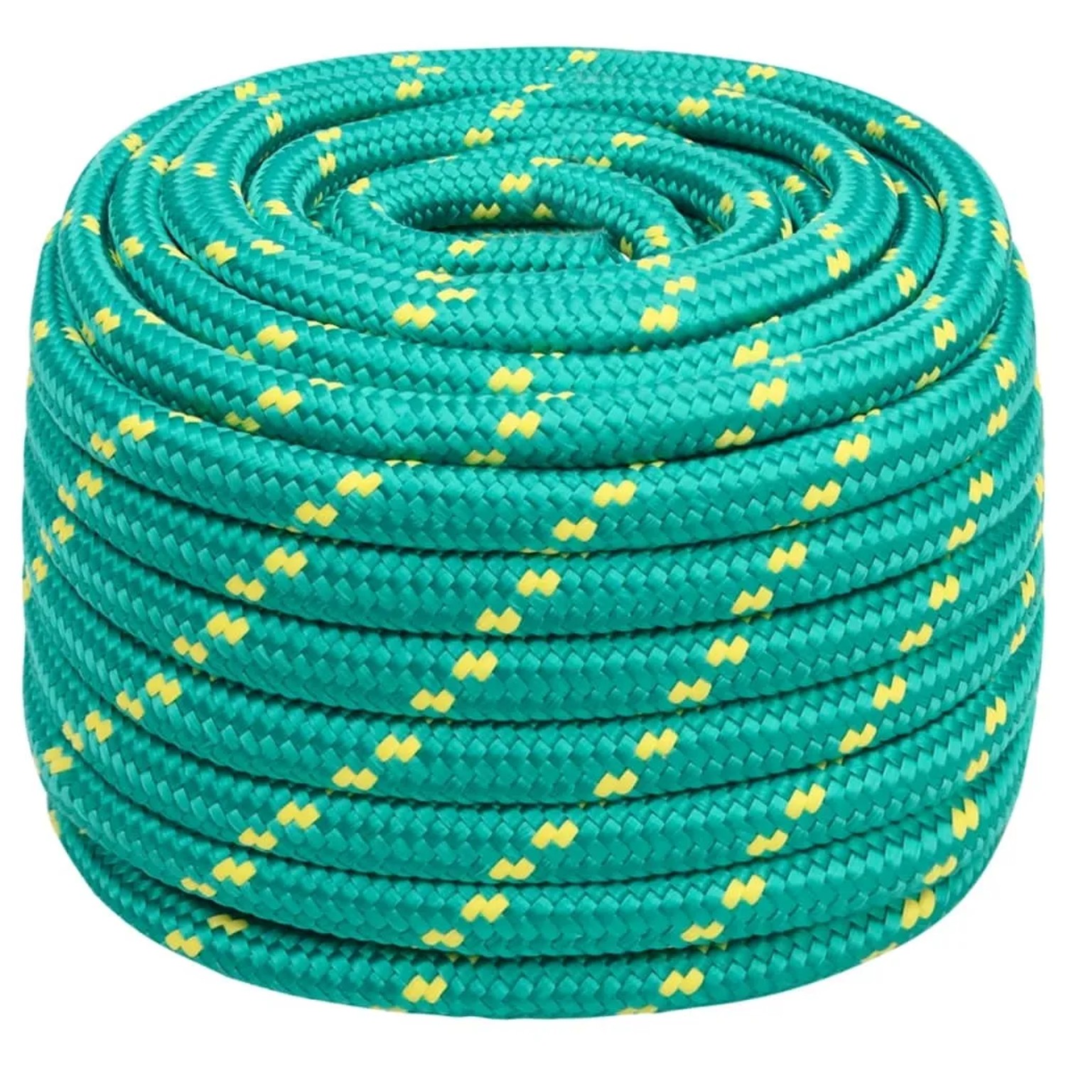 vidaXL Bootsseil Grün 20 mm 100 m Polypropylen 152740
