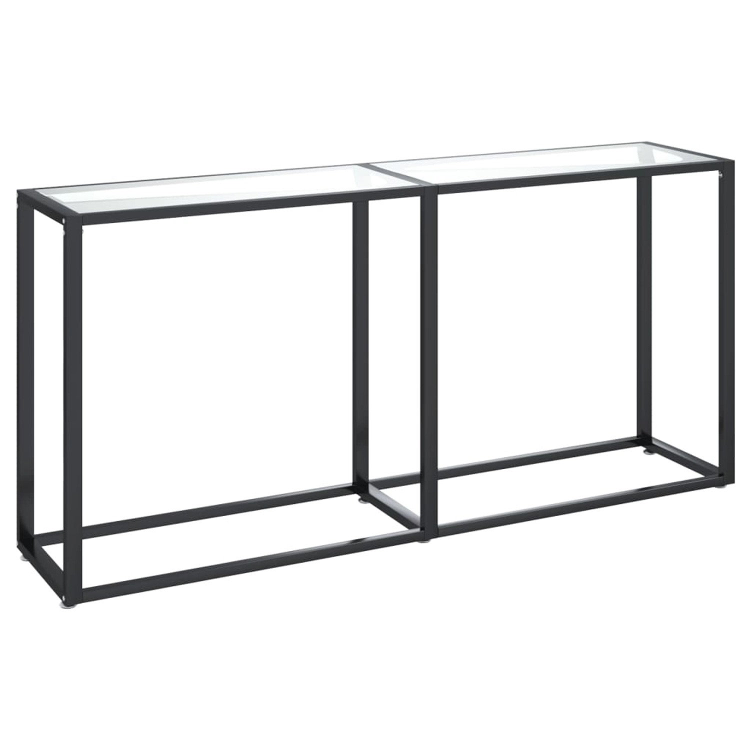 vidaXL Konsolentisch Transparent 160x35x75,5 cm Hartglas Modell 1 günstig online kaufen