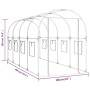 vidaXL Gewächshaus Transparent 160x400x190 cm PVC & Stahl 317247_6