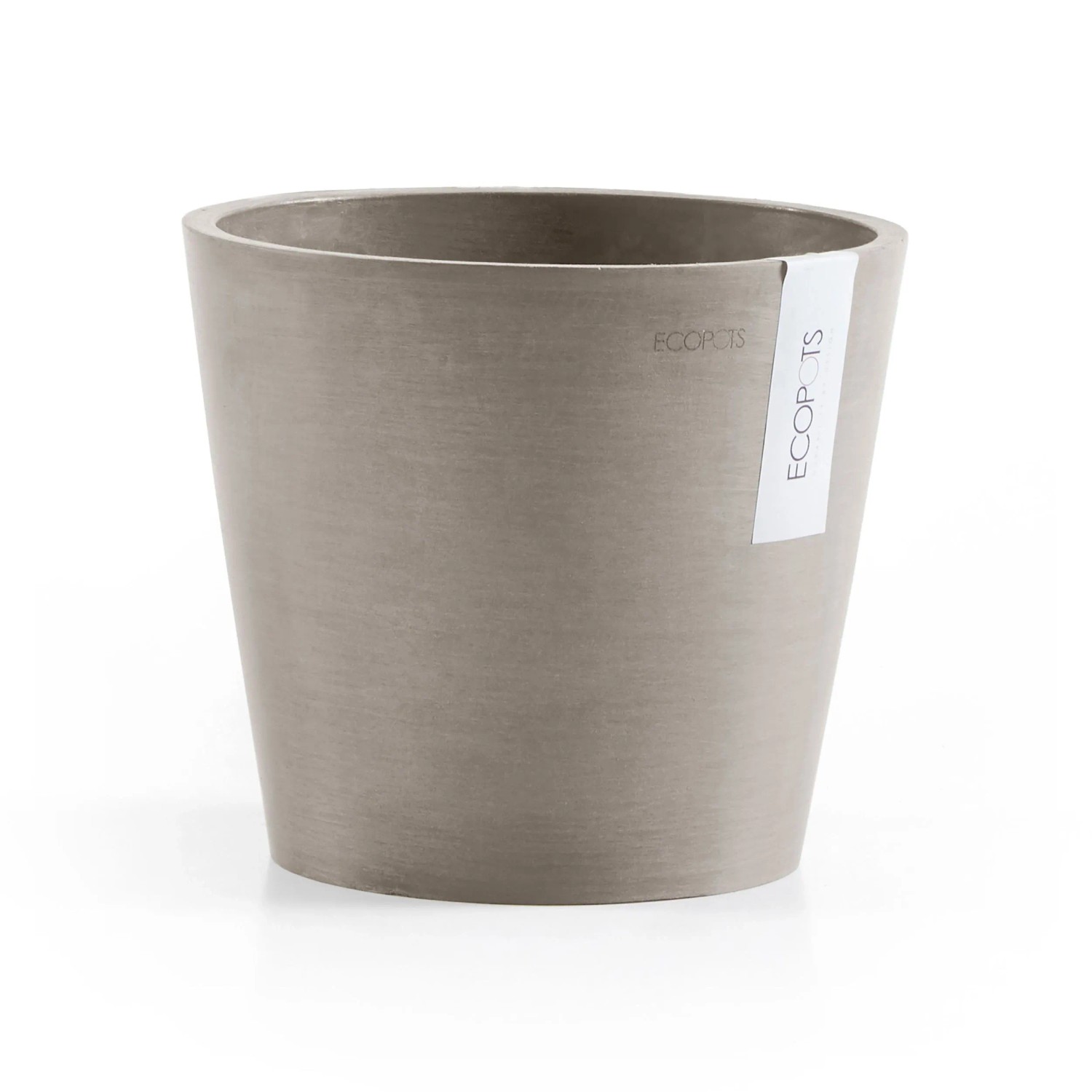 Ecopots Pflanztopf Amsterdam Braungrau 20 cm günstig online kaufen