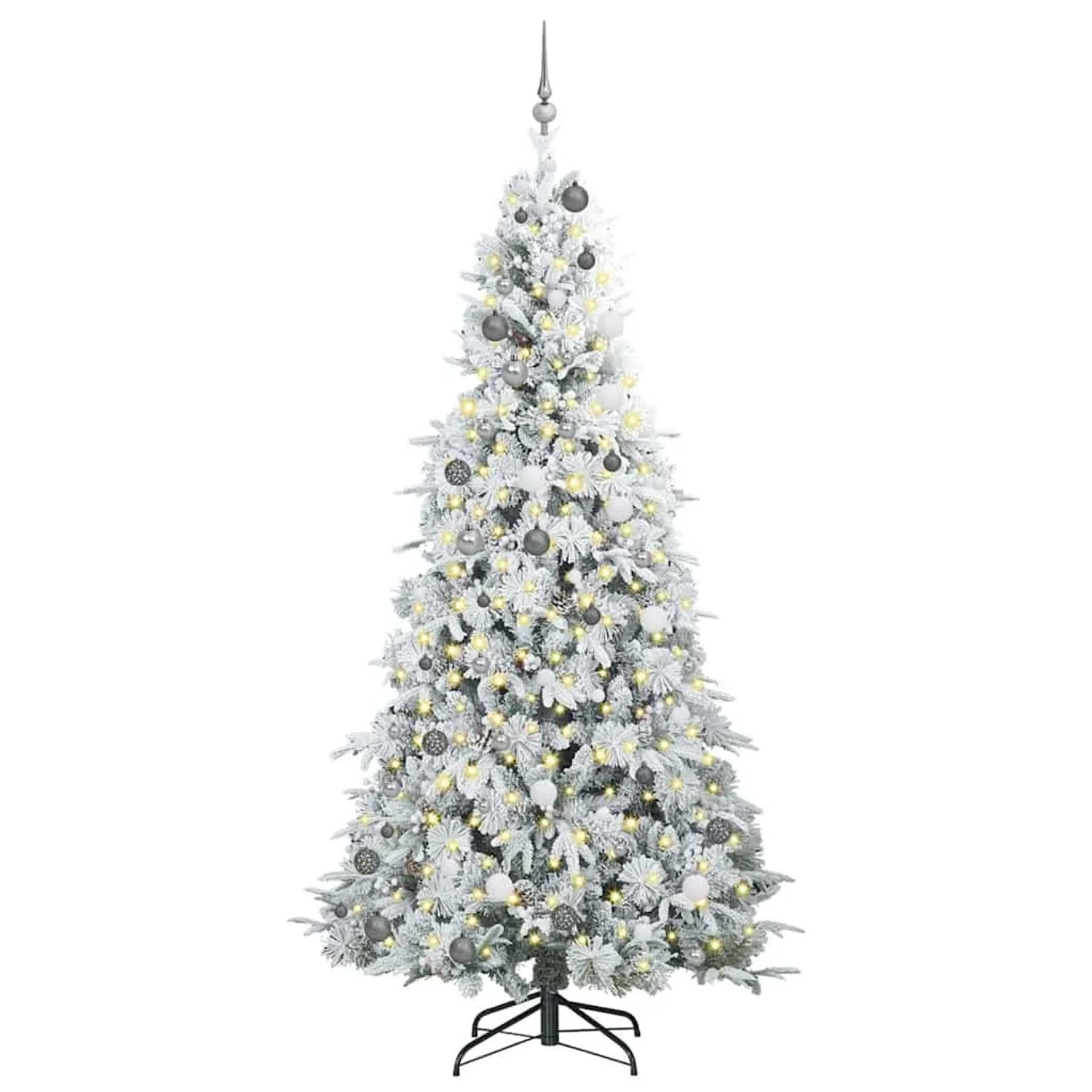 vidaXL Künstlicher Klappbarer Weihnachtsbaum Grün 240 cm PE und PVC 3397509
