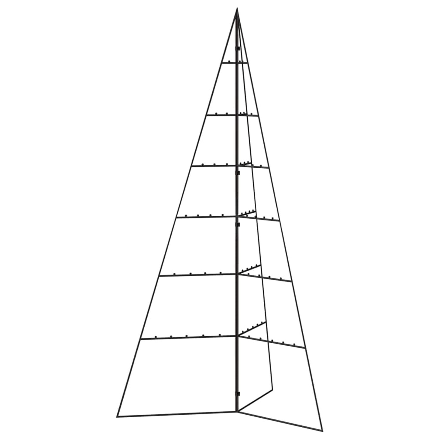 furnicato Metall-Weihnachtsbaum für Dekorationen Schwarz 140 cm günstig online kaufen