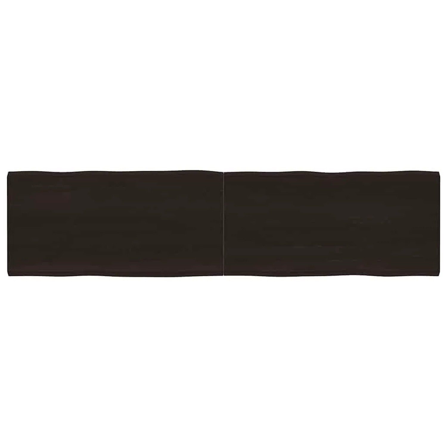 vidaXL Tischplatte 200x50x2-6 cm Massivholz Behandelt Baumkante 364049