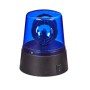 Blaue batteriebetriebene Rundumleuchte aus Kunststoff mit Schalter. Ideal für Partybeleuchtung oder als Warnleuchte.