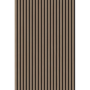 Jangal Wandpaneel Solid Walnut, MDF-Furnier, 120,6x80x2,2 cm. Akustikpaneel für verbesserte Raumakustik.