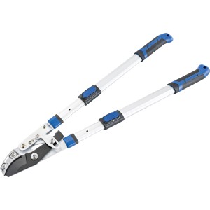 LUX Ratschen-Amboss Astschere Classic mit Antihaftbeschichtung und Teleskopgriffen.