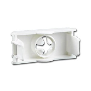 Weiße TEM MODUL PLUS Kabeleinführung 1M für Schalterprogramme. Flexible Blende für Kabel bis 130mm².