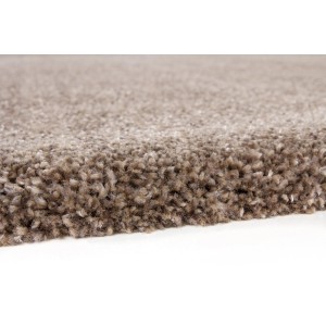 Detailaufnahme: Beiger Lalee Teppich Valencia, Kurzflorteppich mit dichter, weicher Textur.