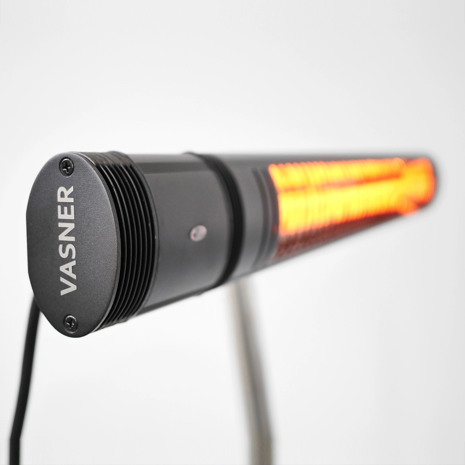 VASNER SlimLine X20 Infrarot-Heizstrahler, 2000W, schwarz. Terrassenheizer mit Fernbedienung.