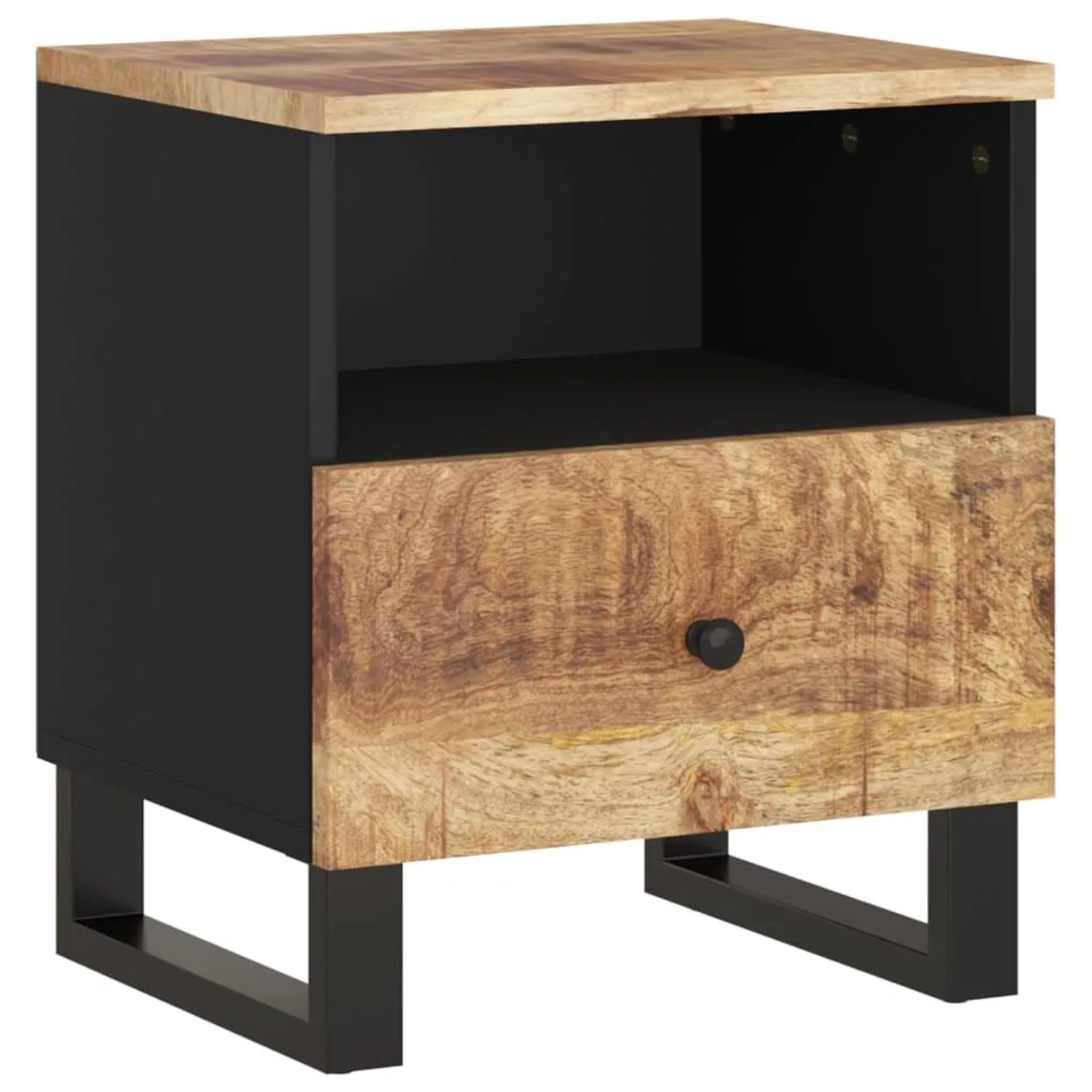 vidaXL Nachttisch Massivholz Mango & Holzwerkstoff 350648