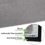 Bestlivings Thermotierdecke grau, 70x100cm, mit Lammflor-Optik, Thermoschicht und Anti-Rutsch-Boden.