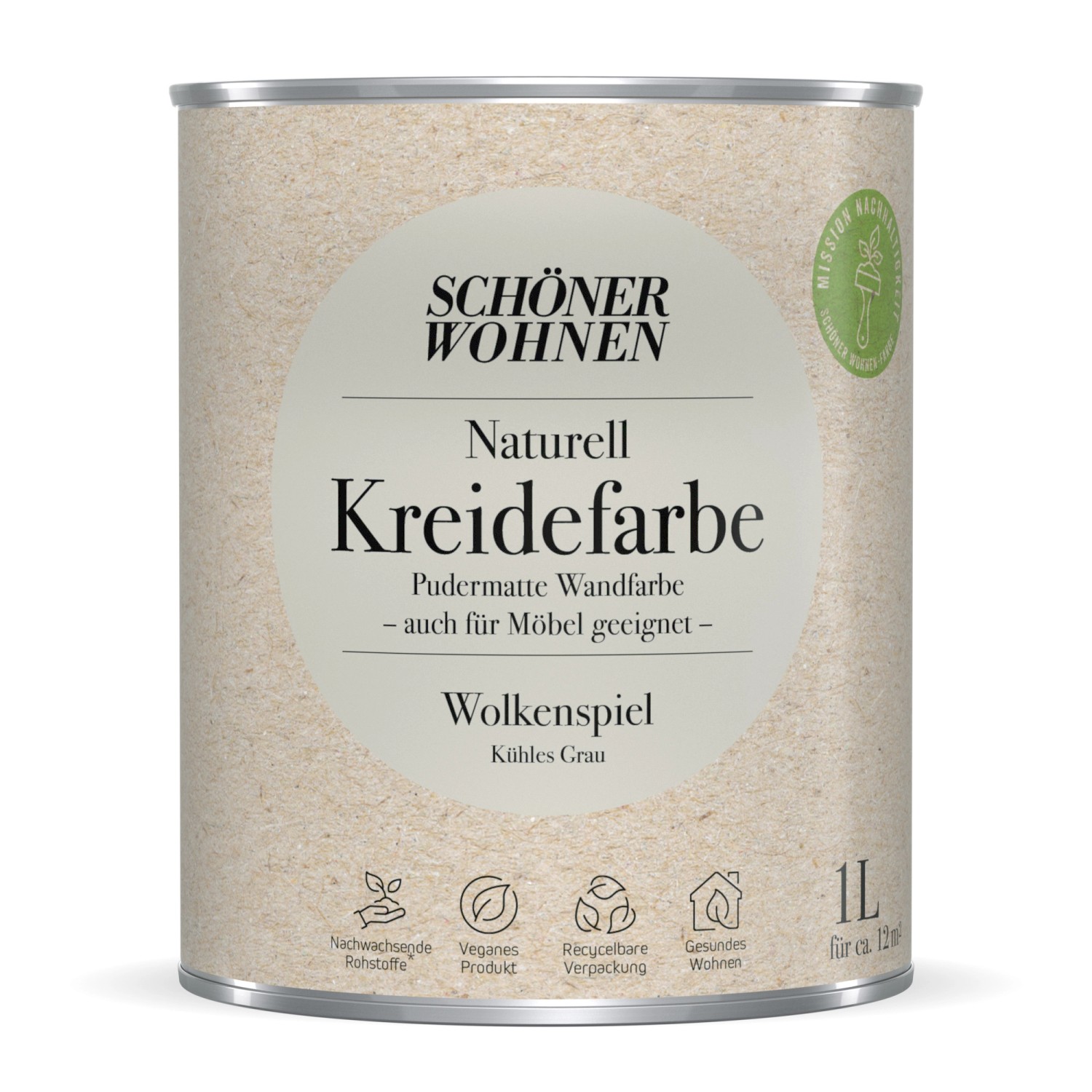 Schöner Wohnen Kreidefarbe Naturell Wolkenspiel 1 l