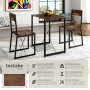 Tectake Sitzgruppe Margate 3 Teilig Esstisch Mit 2 Stühlen  138 x 80 x 90 cm Industrial Holz Dunkel  Rustikal_2