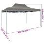 Anthrazitfarbenes vidaXL Faltzelt 3x4,5m für Garten & Outdoor-Events.