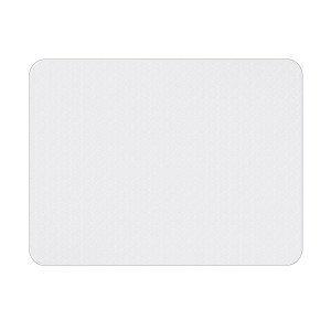 Transparente HOMCOM Bodenschutzmatte 90x120cm für Hartböden, aus Kunststoff.