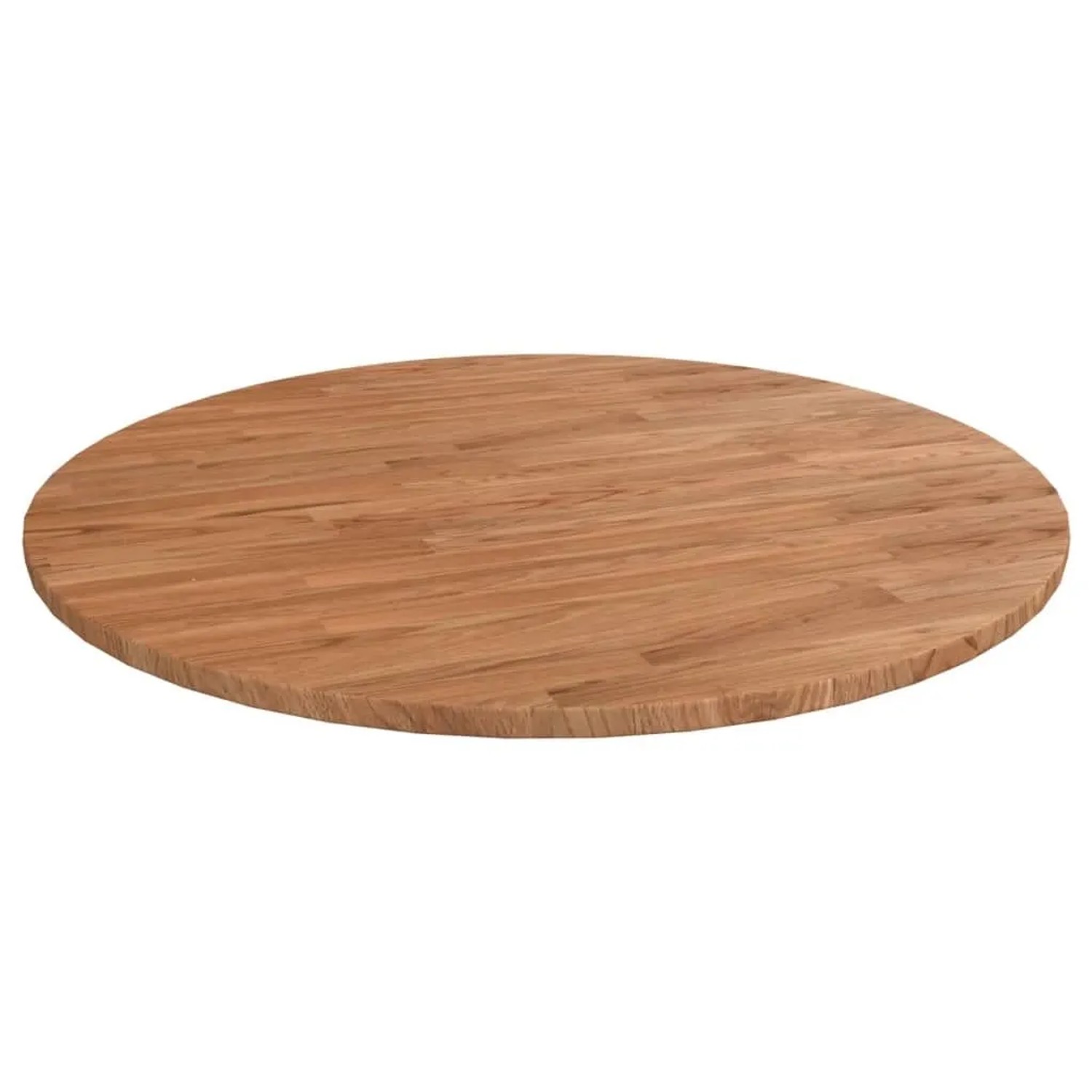 vidaXL Runde Tischplatte Hellbraun Ø70x1,5 cm Behandeltes Eichenholz 342962