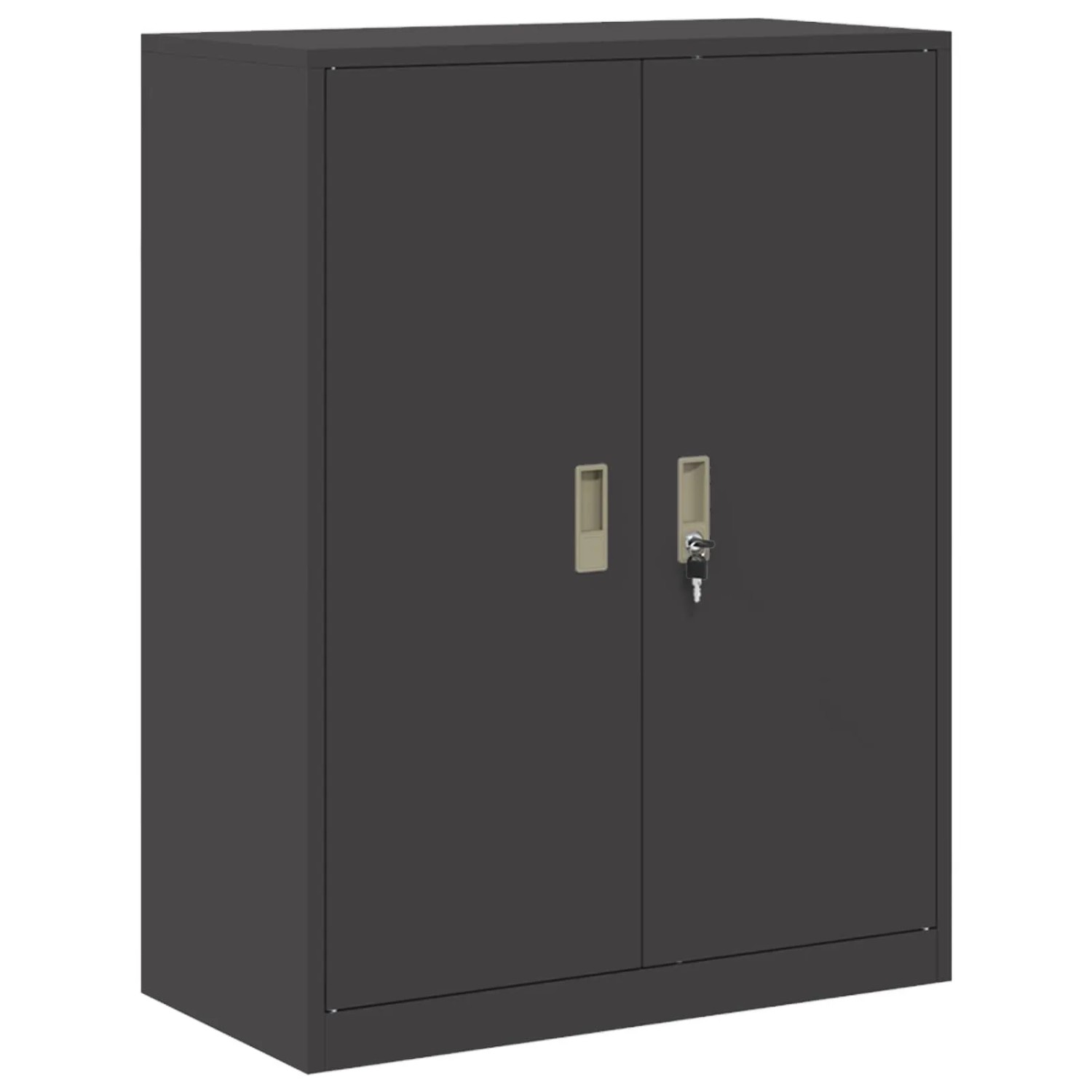 vidaXL Aufbewahrungsschrank Schwarz 80 x 40 x 105 cm Stahl 891688