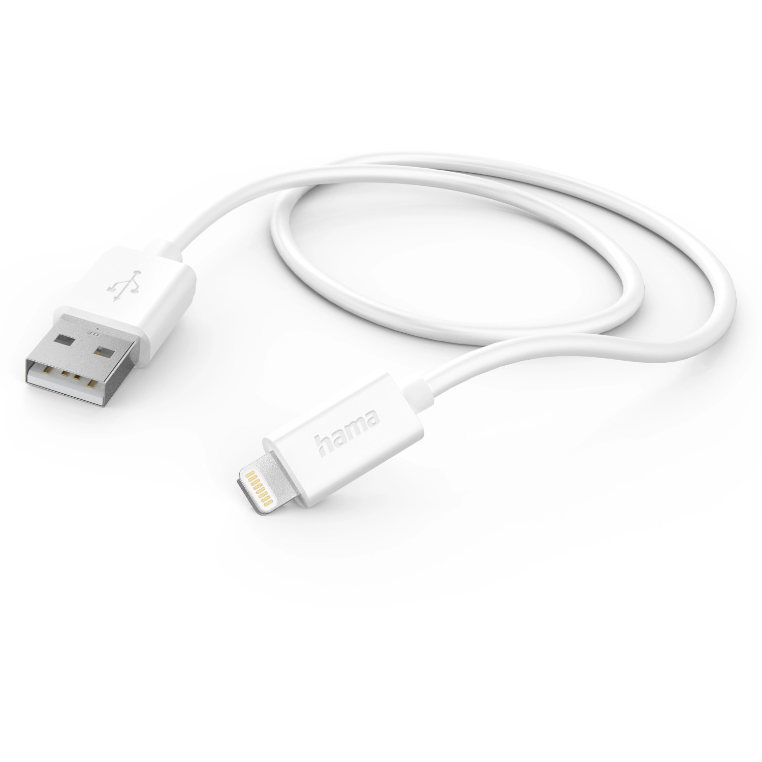 Hama Ladekabel USB-A - Lightning 1 m Weiß