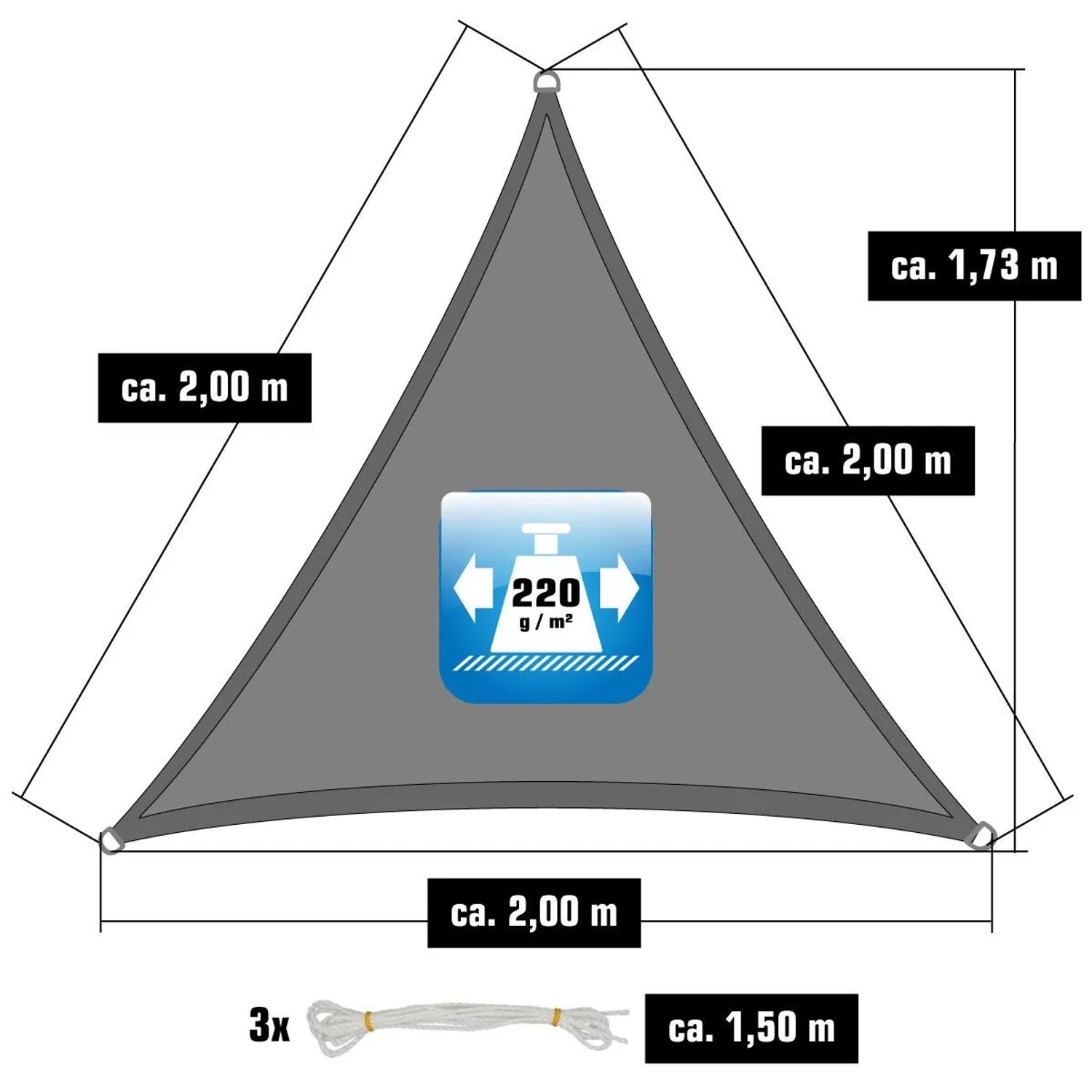 profex lenkertasche Fischer Fahrrad- wasserdicht, 65061 Sport & Freizeit longitud:480cm double sleeping bag Sonnensegel Wasserdicht Dreieck rechtwinklig