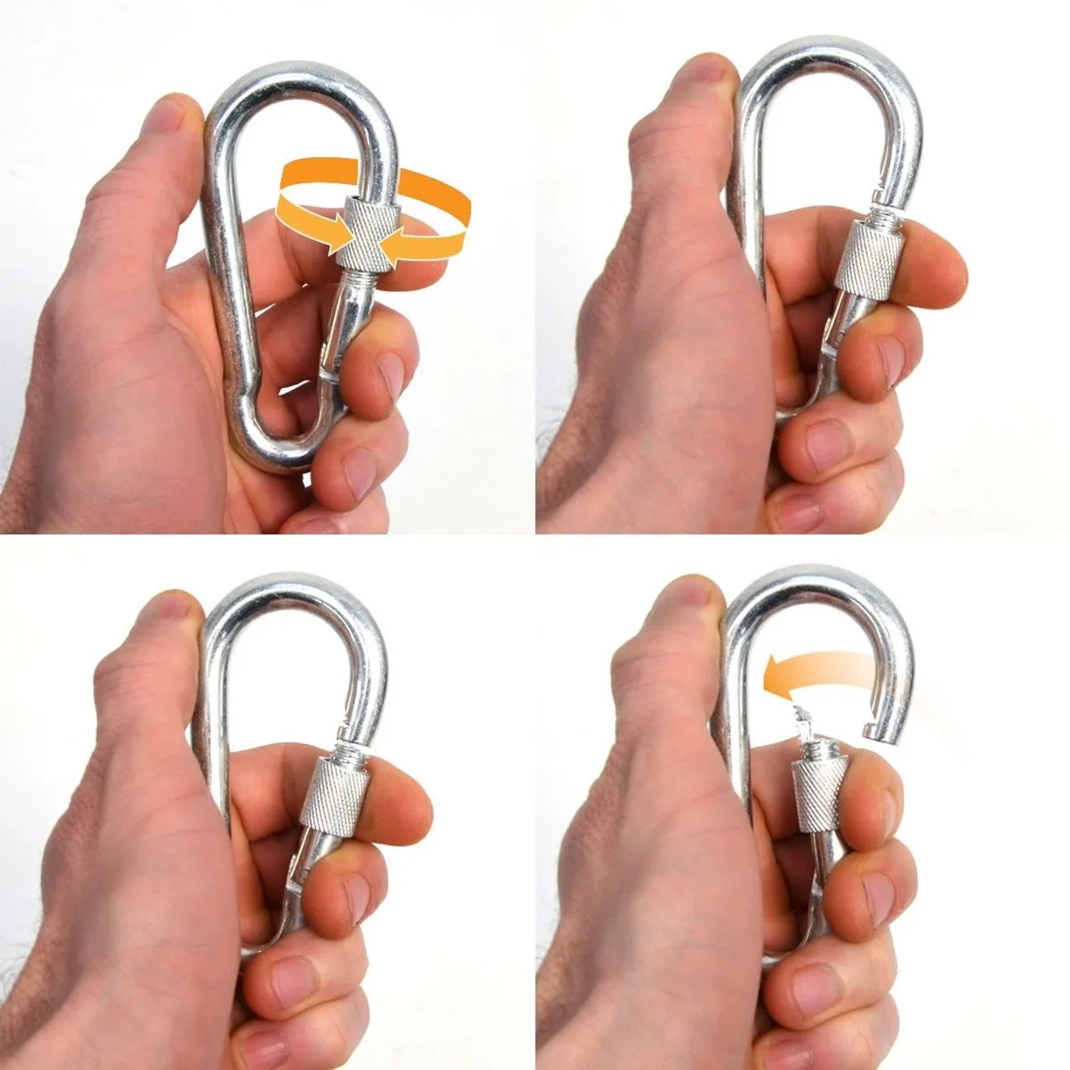 AMANKA Hängesessel Aufhängung 2er Set Kette 50 cm 4 Karabiner bis 230 kg kaufen bei OBI