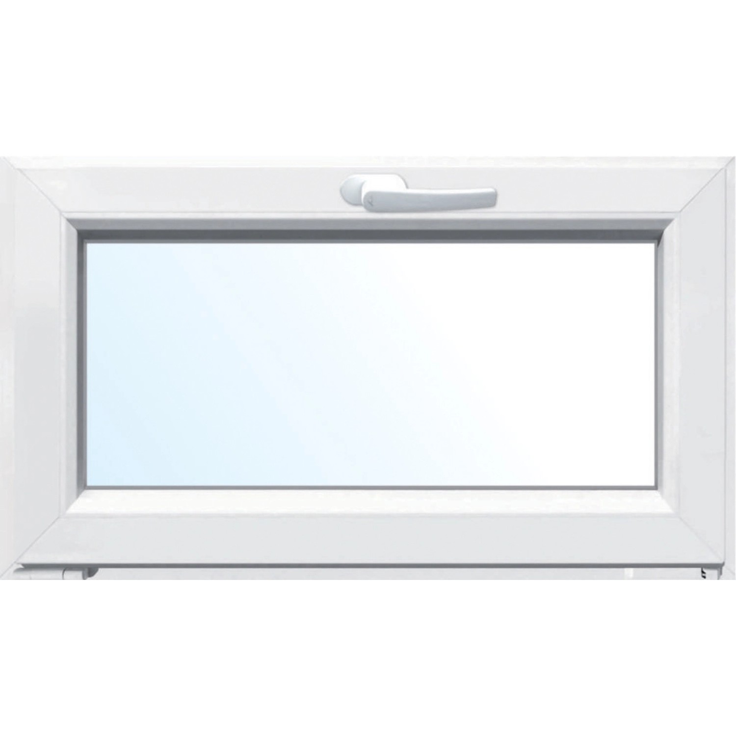 Kunststofffenster Kellerfenster Fenster - 2 Fach Verglasung - BxH: 120x85 Cm DIN Links - Isolierglas - Breite: 120 Cm - Weiß, Dreh Kipp - Premium