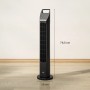 Schwarzer HOMCOM Turmventilator mit Fernbedienung, 78,5 cm hoch, für Zuhause und Büro.