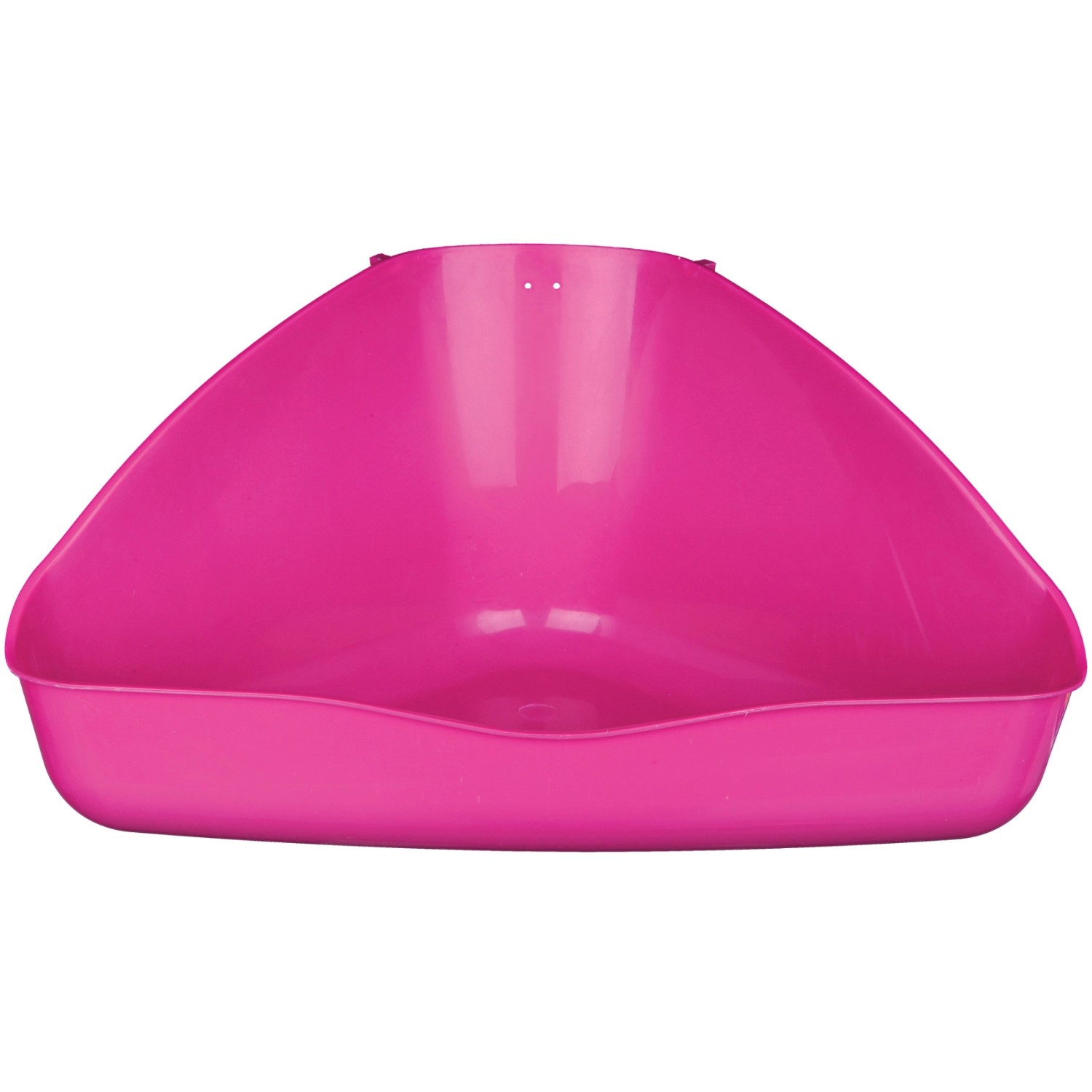 Pinke Trixie Ecktoilette für Kleintiere, 45x21x30 cm, aus Kunststoff, für Käfigzubehör.