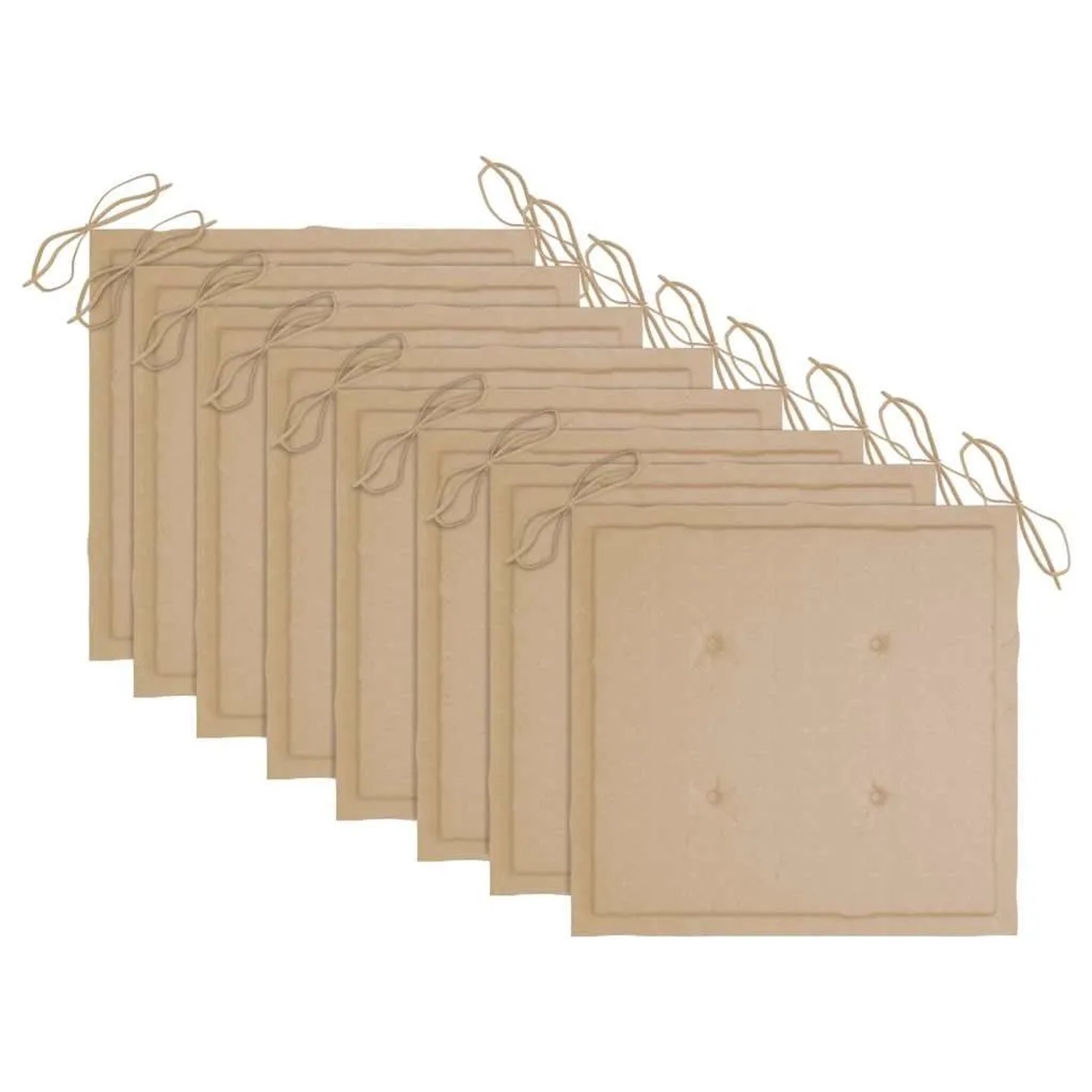 vidaXL Klappbare Gartenstühle mit Kissen 8 Stk Massivholz Teak 3072780_6