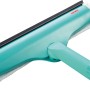 Leifheit Fensterwischer Window & Frame Cleaner L, türkis mit Mikrofaserbezug und Abziehlippe.