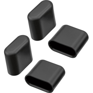 Fußkappen Set für Sacramento Stapelstuhl, 4 Stück, Kunststoff, Ersatzteile für Gartenstühle.