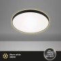 Briloner LED-Deckenleuchte Simpa, schwarz-weiße Lampe mit Backlighteffekt, 35,5 cm.