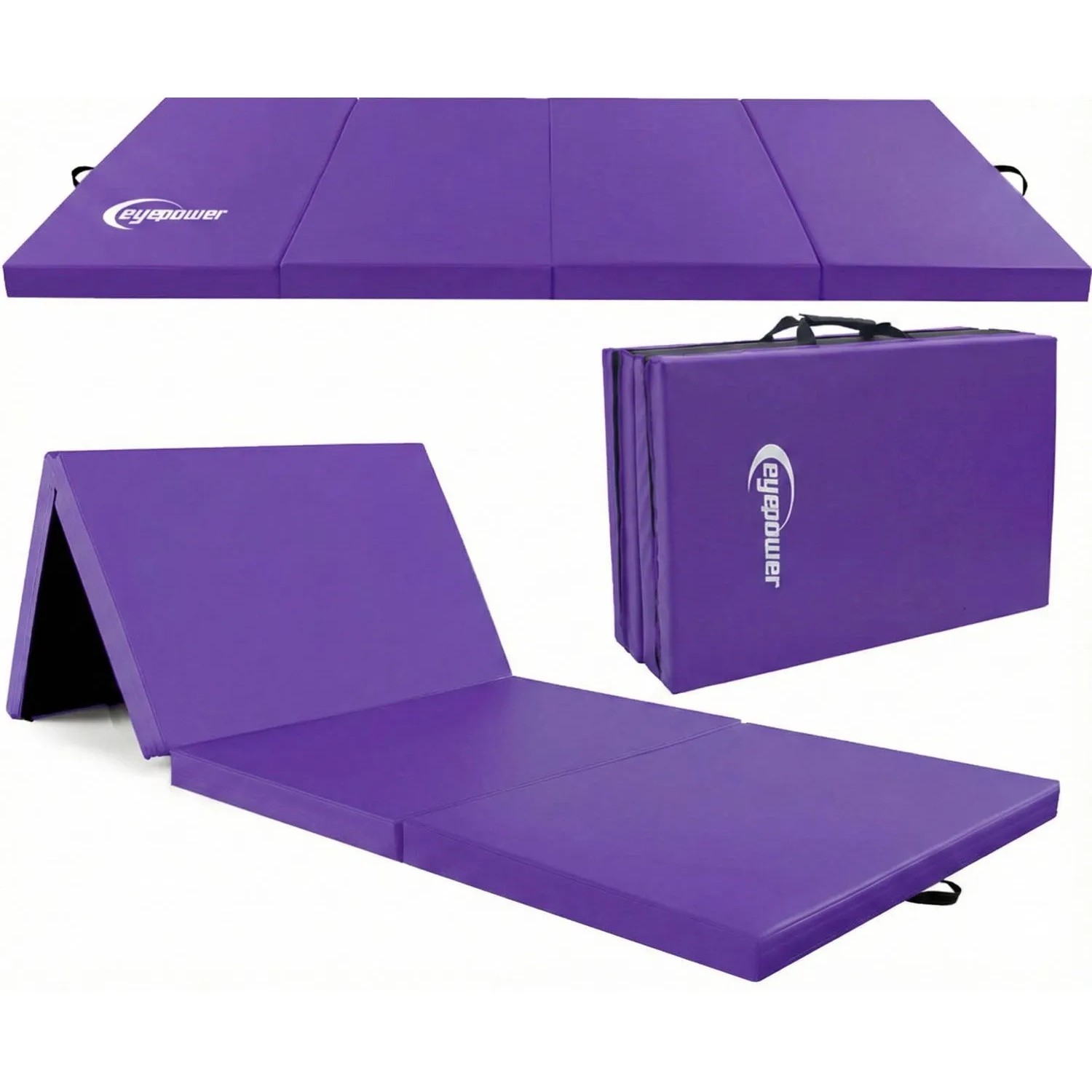 eyepower Gymnastikmatte Klappbar 180 x 60 x 5 cm Lila