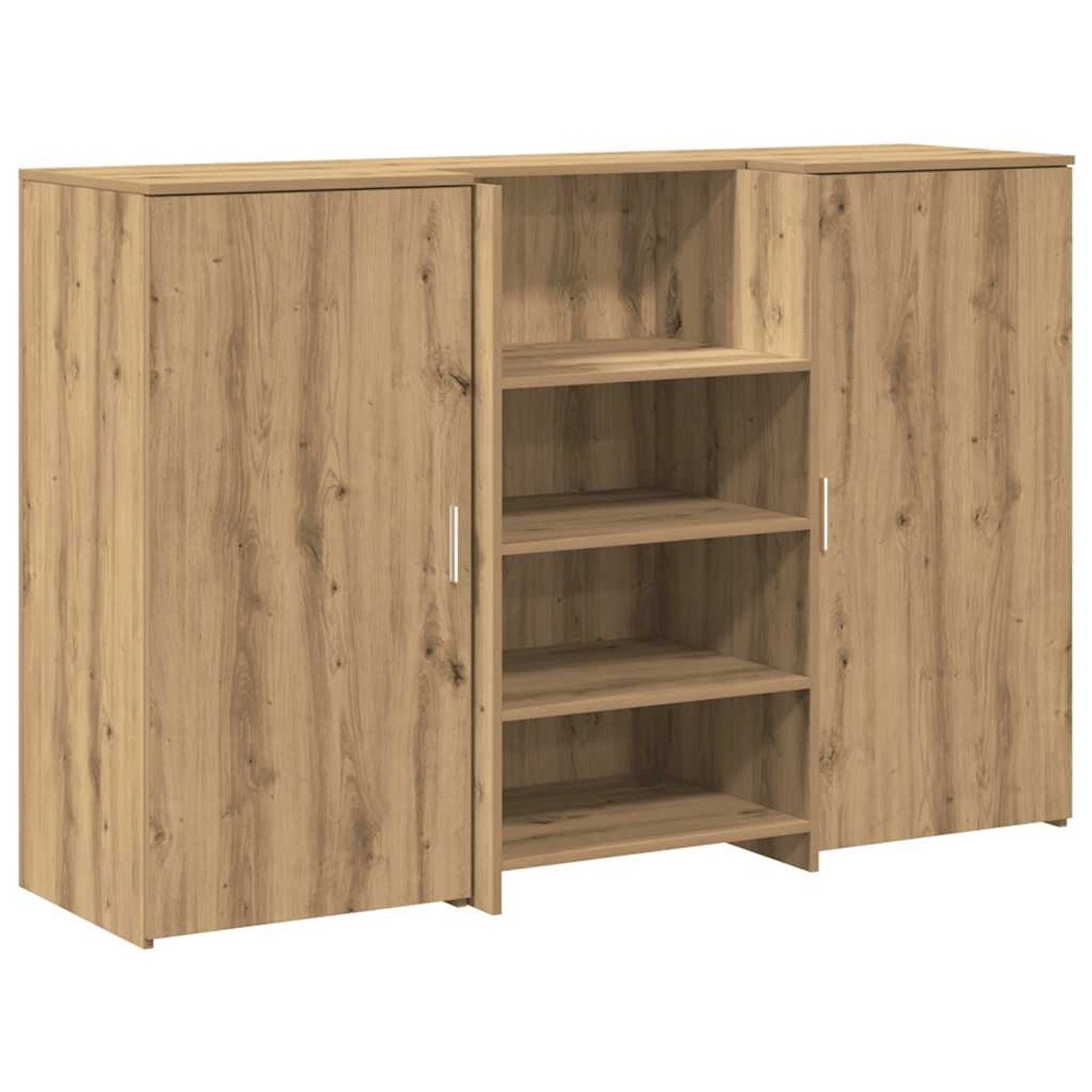 vidaXL Empfangstheke Artisan-Eiche 155x50x103,5 cm Holzwerkstoff 3324204 günstig online kaufen