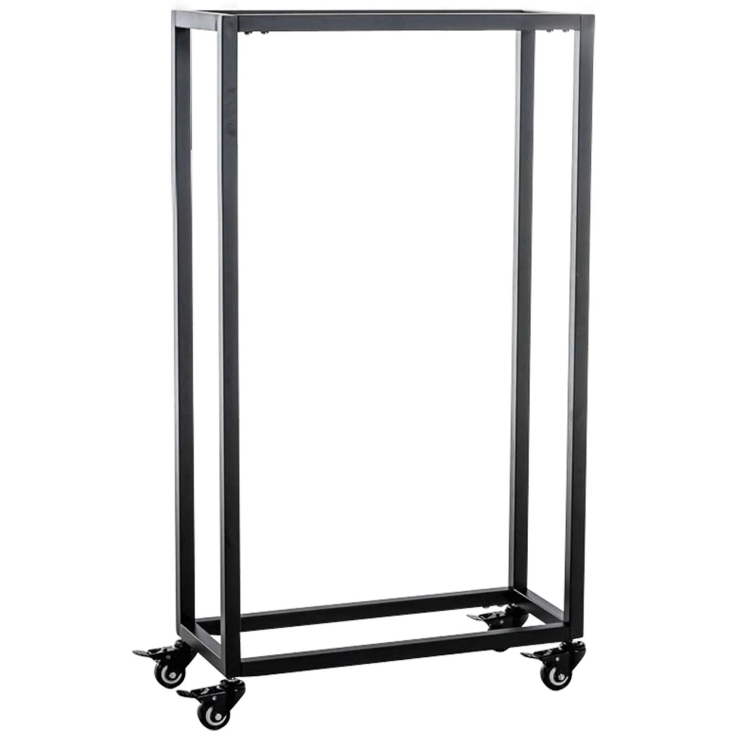 DELUKE Kaminholzregal Innen Metall BETTA Mit Rollen 25x40x100 Brennholzregal Innen Kaminholzständer Feuerholzregal Wohnzimmer