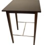DELUKE Bartisch INGA, dunkelbraunes Holz, 105x74,5x74,5cm, Bistrotisch, Stehtisch, Bartheke